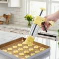 thumbnail image 6 of Spritz Cookie Press Gun Kit: Cookie Press Set/Icing Gun Kit with 16 Discs and 6 Icing Tips, Cookie Baking Tool Cake Decorating Gun, Cookie Press Gun for Baking, Frosting, Decorating (Yellow), 6 of 10