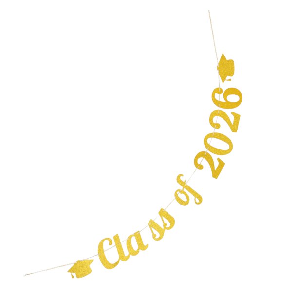 IDEANATEGRATE Cartel De Graduación Dorado Para Rápida En Fiestas Clase De 2026