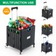 thumbnail image 2 of Carrito utilitario plegable y portátil MACOPRO con ruedas, color negro, 2 of 9