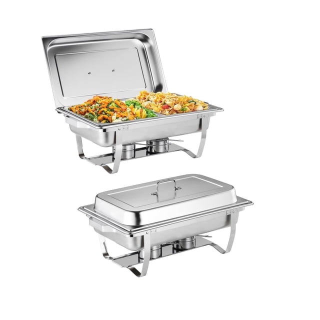 Ourlova 2 Paquets Plat Anti-Frottement de 8 Qt pour Buffet Ensemble de Réchauds et Ensembles de Réchauds de Buffet