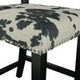 thumbnail image 4 of Noah Black Cow Print Counter Stool, 4 of 5