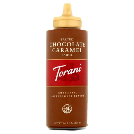 Torani Puremade Sea Salt Chocolate Caramel Sauce, 16.5 oz