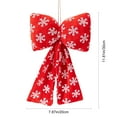 thumbnail image 3 of Christmas Decorations Sequin Snowflake Bow Pendant Red Green Gold Colors Optional Holiday Scene Christmas Tree Decor, 3 of 6