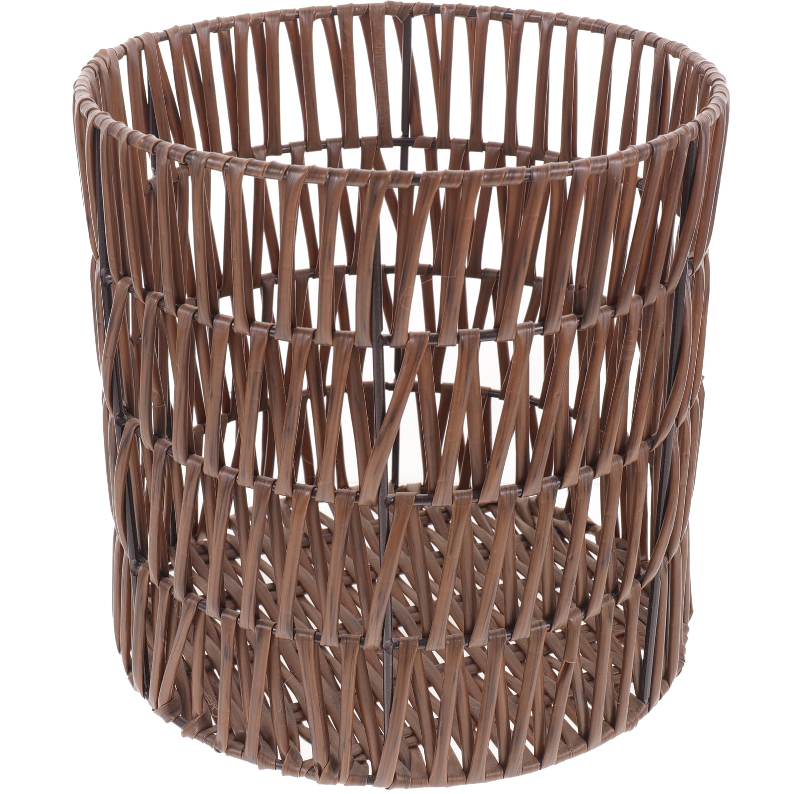 CRILSTYLEO Small Woven Baskets Brown for Snacks and Cosmetics Storage 2Pcs