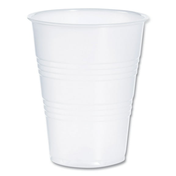 Dart® High-Impact Polystyrene Cold Cups, 9 oz, Translucent, 100/Sleeve, 25 Sleeves/Carton