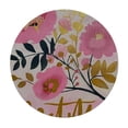 thumbnail image 4 of WYYP Flowers Card Folk Art Round Tablecloth for Picnic Dining Kitchen Farmhouse 100% Polyester Fiber Mother's Day Waterproof White, 4 of 8