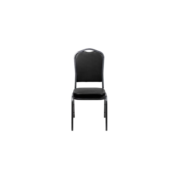 Flash Furniture Vinyl Banquet Chair Black 10/Pack (FD-C01-SILVERVEIN-BK-VY-GG) 10FDC01SVBKVY
