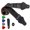 Black, variant on Tibvox Guitar Strap With Leather Ends Adjustable Nylon for Bass and Classical Guitars