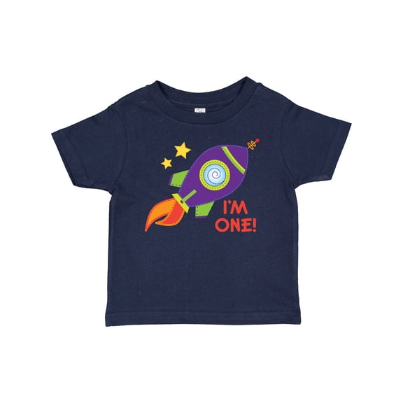 Inktastic 1st Birthday Rocketship One Year Old Boys or Girls Baby T-Shirt