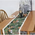 thumbnail image 2 of BH-JJSMGS Home Decor Boho Jacquard Coffee Oil Painting Tassels Table Runners Cotton Woven Table Runner Flower Table Runner For Holiday Party Wedding Dining Decorations, 2 of 7