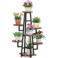 thumbnail image 1 of Support pour Plantes Intérieur Grande Étagère pour Plantes d'Angle Support pour Pots de Plantes Étagère Support à Fleurs pour Salon Balcon Jardin Rustique, 1 of 6
