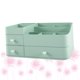 thumbnail image 4 of 1 caja de almacenamiento de cosméticos para el hogar, organizador de maquillaje de escritorio, caja de plástico para cosméticos con cajón (verde), 4 of 8