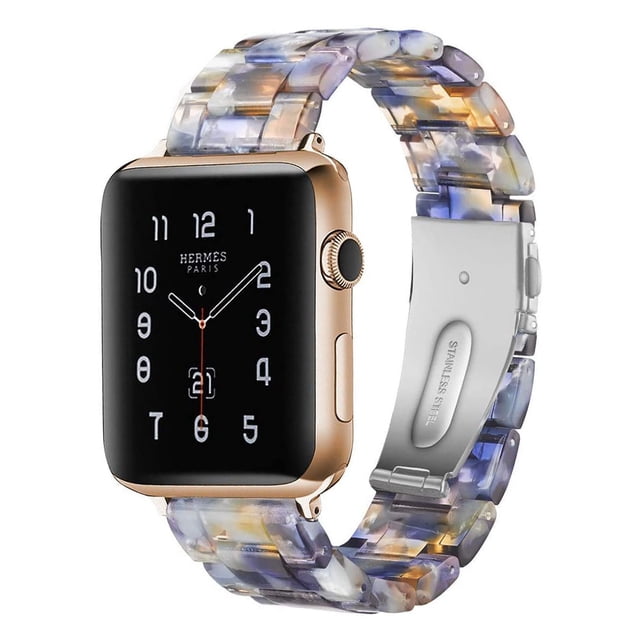 Autorización:Compatible con Apple Watch Strap 38-40 mm / 42-44 mm Series 5/4/3/2/1, accesorio de correa de reloj de reemplazo de correa de resina delgada Adepaton 2033262-21
