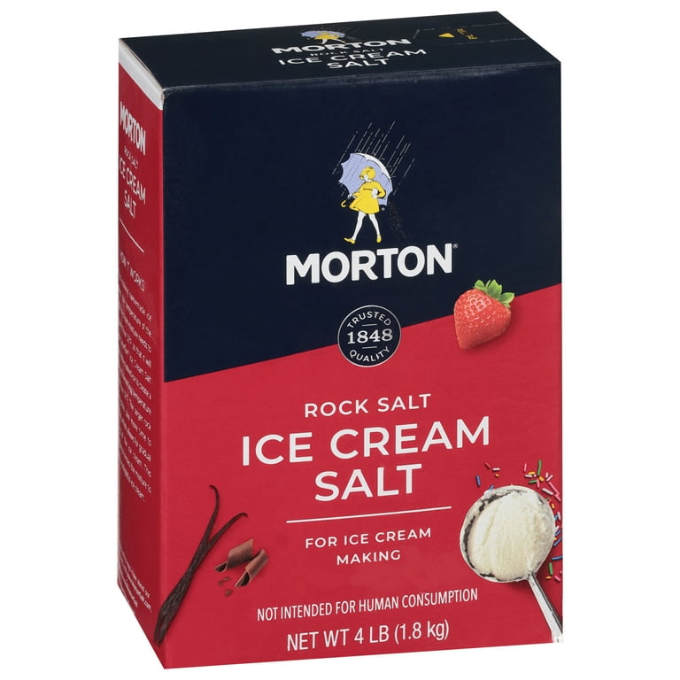 Morton Salt Ice Cream Salt, 4 lb Box