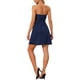 thumbnail image 3 of Vestido de mezclilla sin mangas para mujer Inspire Chic, mini vestido XL azul oscuro, 3 of 6