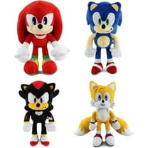 Sonic Plush Toys Plushies Plush Toy Super The Hedgehog Plush Soft Toys Shadow Amy Rose Knuckles Tails Plush Toys Soft 11.8inches(4 pcs)B1