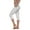 White, variant on Capri Leggings for Women Buttery Soft Polyester Fabric, White, XL - 3XL