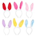 thumbnail image 1 of a refined and engaging product description for your plush bunny ears headband:\n\n \n\n**6pcs Plush Bunny Ears Headband – Adorable Rabbit Ear Hair Hoops, 1 of 4
