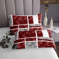 thumbnail image 3 of Erosebridal Abstract Sqare Coverlet Set King,Gradient Rectangle Bedding Set,Geometric Plaid Bedspread Sets King Size,Ultra Soft Buffalo Bedroom Decoration,3 Pieces, 3 of 5