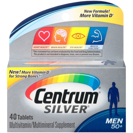 Centrum® Silver® Men Multivitamin/Multimineral Supplement 40 ct