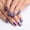 Purple, variant on 30pcs Summer Gradient Chrome Short Purple Square Press On Nails, Reusable Nail Kit with Nail Adhesive Tabs Mini Nail File, 15 Sizes (Violet Blush)