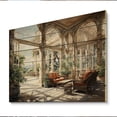 thumbnail image 2 of Designart "Elegant Retreat Country Clubs painting I" Architecture Print on Natural Pine Wood, 2 of 5