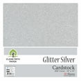 thumbnail image 1 of Glitter Silver Cardstock - 12 x 12 inch - .016" Thick - 20 Sheets - Clear Path Paper, 1 of 9