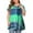 Green, variant on PATLOLLAV Womens Blouses,Ladies Plus Size Tops Tie-Dye Print Short Sleeve V-Neck Pleated Hem Shirts