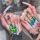 thumbnail image 3 of Uñas postizas largas, uñas postizas acrílicas de ataúd, cubierta completa, uñas postizas de bailarina, 3 of 5