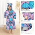 thumbnail image 4 of joogoo Blanket Hoodie for Glitter Halloween Skull Oversize Sweatshirt 3-14 YR L, 4 of 7