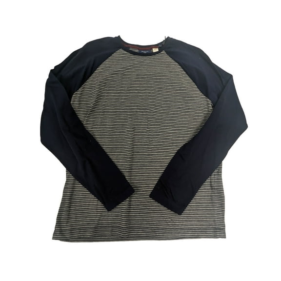 GANT Men's Evening Blue Oxford Stripe Long Sleeve Tee 2024010  Size M