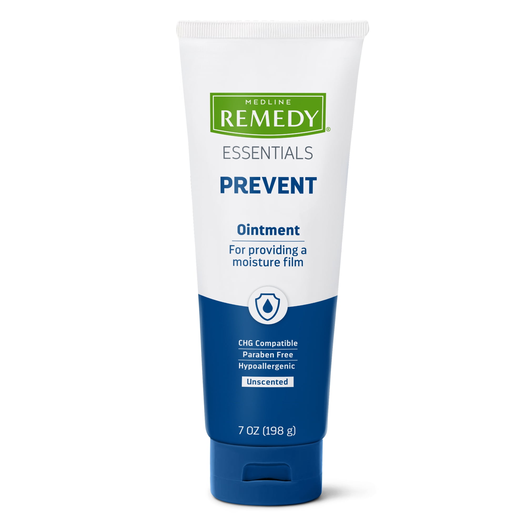 Medline Remedy Essentials Ointment (7 oz Tube), 12 Count, Unscented, Moisturizing Breathable Film, Aloe, Vitamins A, D & E