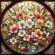 thumbnail image 1 of (A4478) Lleno Diamantes Vidrio Serie Flores Flores Y Plantas Resina 30*30CM, 1 of 9