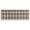 Brown and White, variant on Rainbow Checkered Pattern Kitchen Rug Mat,Kitchen Runner Rugs Non Skid Washable,Decorative Kitchen Floor Mats for Kitchen,Sink,Laundry,17"X47"