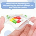 thumbnail image 2 of Pill Pouch Bags Zippered Pouch Set Reusable Baggies Clear Plastic Self Sealing Travel Medicine Organizer Storage Pouches with Slide Lock for Pills and Small Items(12 Pieces), 2 of 7