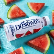 Dr. Brown's Electrolyte Solution with Coconut Water and Sea Salt, Hydration and Immune Support, 16.9 fl oz/500 mL, Watermelon
