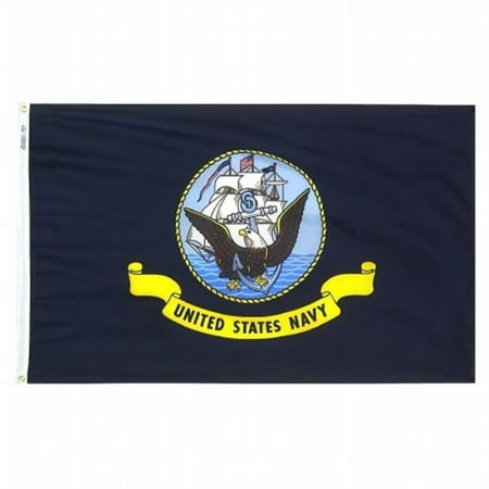 Annin Flagmakers 439030 3 ft. x 5 ft. Nylon-Glo Flag - . Navy