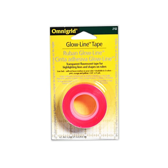 Omnigrid Glow-line Transparent Flourescent Tape