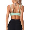 thumbnail image 3 of INSPIRE CHIC Women's Full-Coverage U Back Fitness Sports Bras Fixed Padded Cup Underwear S Green, 3 of 5