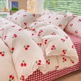 thumbnail image 2 of Ins Style Bedding Set Fashion Solid Color Washable Duvet Cover Without Comforter Pillowcases Sheet for Student Soft Home Textile, 2 of 7