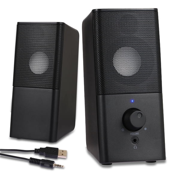 Altavoces para ordenador Bingxue H21 Classic con alimentación USB negra