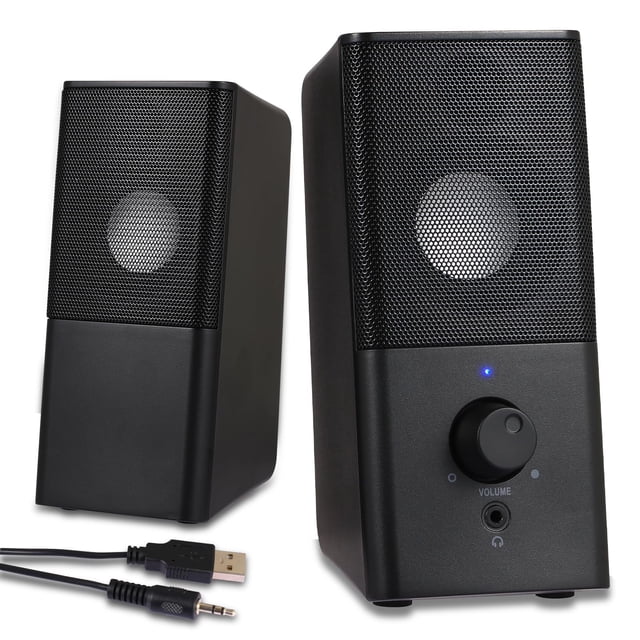Altavoces para ordenador Bingxue H21 Classic con alimentación USB negra