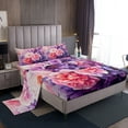 thumbnail image 1 of Erosebridal Romantic Flower Sheet Set Full, Floral Print Bedding Sets Full Size, Spring Floral Decor 4pcs, 1 of 7