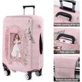 thumbnail image 2 of Travel Luggage Cover Suitcase Protector Fits 18-32 Inch Luggage Wheel Covers Patterned Travel Related Items Flower Luggage Protector Elastic Luggage Anti-scratch Suitcase Cover L, 2 of 5