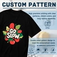 thumbnail image 5 of Black T Shirts for Men, Go Slow Fruits, Graphic Mens Graphic Tees, 24936619,S, 5 of 8