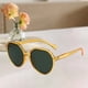 thumbnail image 3 of Retro Redondo de sol Protección Unisex Playa Verde anaranjado Hugo Gafas de sol retro, 3 of 9