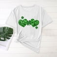 thumbnail image 5 of NuoCaiYun St Patrick'S Day T Shirt for Women Shamrock Clover Print Blouses Short Sleeve Saint Patricks Day Tee Tops, 5 of 6