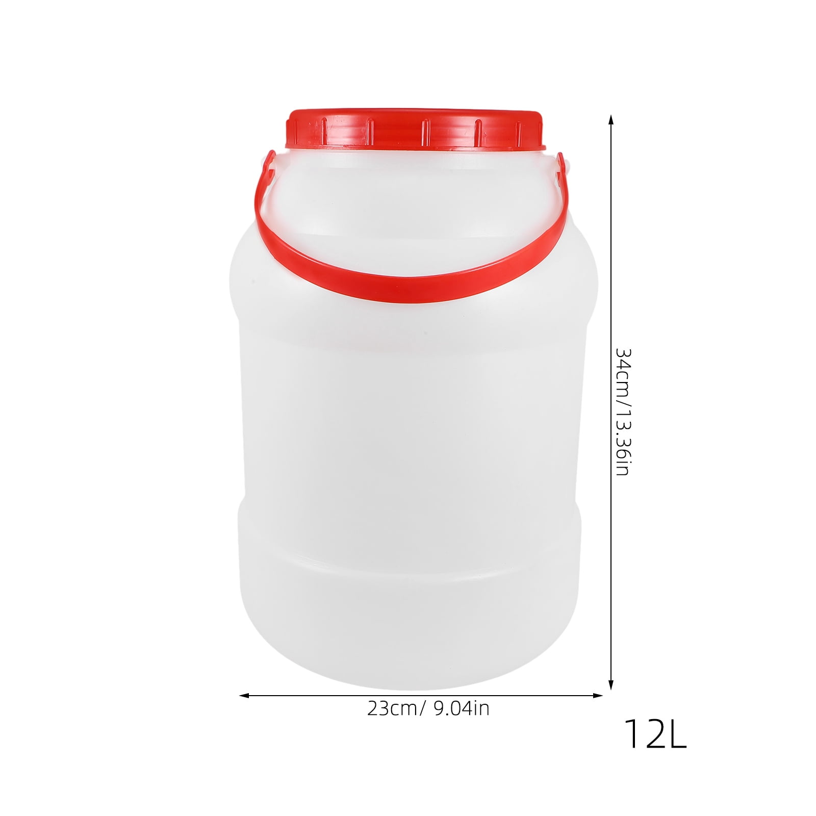 Raindrops White HDPE Water Storage Barrel with Thick Wall for Outdoor Use 12L