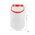 thumbnail image 2 of Raindrops 12L White HDPE Storage Jug with , Liquid Container for Household and Industrial Use, 2 of 8