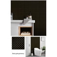 thumbnail image 3 of Mosaic Sticker DIY Self-Adhesive PVC Waterproof Decals Oil-proof Cleaning Protect Kitchen Wallpaper Room Bedroom Restaurant Black Gold Geometry 10, 3 of 9